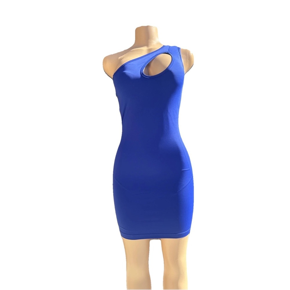 Popilush.  NWT Shapewear One Shoulder‎ Cutout Tummy Control MiniDress Size Small